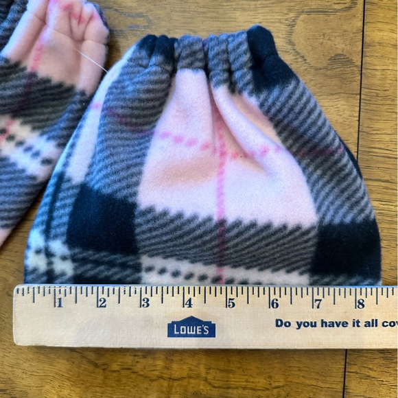 Pink plaid stirrup covers - Picture 3 of 5